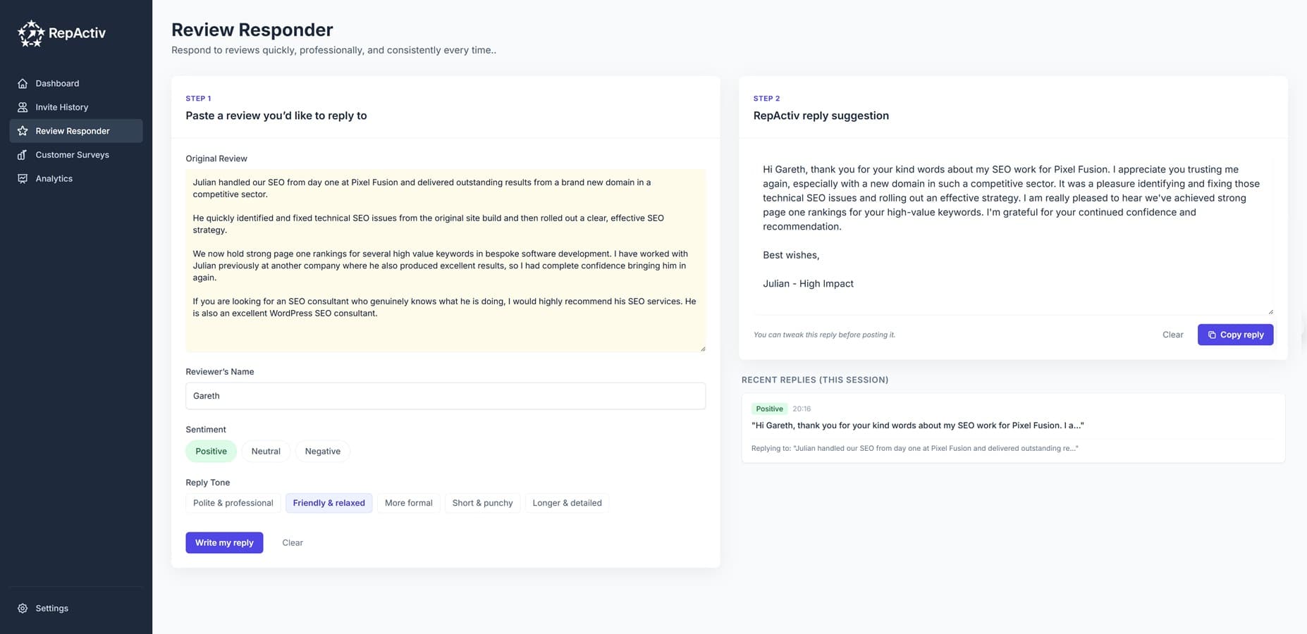 Review Responder